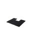 Hoogwaardige Wc / Toiletmat REECE- Zwart- Luxe Polyester - 50 X 40 cm - Antislip