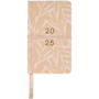 Bureau agenda - Schoolagenda 2025 - Beige / Taupe - Falmmotief - Karton / Papier - 14,5 x 20,5 cm - Schoolagenda - Agenda