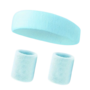 Sport zweetband set OLDSKOOL - Mint - Polyester - One Size - 3 stuks - Sporten - Sportaccessoire - Hoofdband - Polsbeschermer