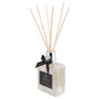 Geurstokjes met strik CHERRY BLOSSOM - Transparant / Zilver - Glas / Hout - 280 ml - Huisparfum aroma diffuser