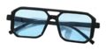Zonnebril FESTIVAL  - UV 400 - Blauw - Glazen vierkante bril - Normaal Model - Shades - Unisex Heren  / Vrouwen - Gradient Colo