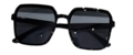 Zonnebril STUDIO 54 VIBES  - UV 400 - Zwart / Zwart- Glazen vierkante bril - Normaal Model - Shades - Vrouwen / Heren - Gradien
