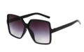 Zonnebril Monaco Jetset Girl  - UV 400 - Zwart - Glazen vierkante bril - Chique Classy Vrouwen Model - Shades - Vrouwen  - Grad