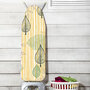 Fast Fit Toppers Van TV Strijkplank hoes ANNEMARIE Geel blad print - Multicolor - Katoen / Polyester - 139 x 49 cm Universeel