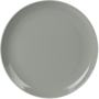 Herbruikbare Diner borden BACO - Grijs- Kunststof - &Oslash; 25 cm - Vaatwasserbestendig  - Set van 4 - Ideaal als picknickbord