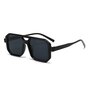  Zonnebril FESTIVAL  - UV 400 - Zwart - Glazen vierkante bril - Normaal Model - Shades - Unisex Heren / Vrouwen - Gradient Colo