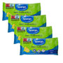 Spargo Moist Wipes / 80 Vochtige Schoonmaakdoekjes &ndash; 4 x 20 stuks &ndash; Met Frisse Citroen Geur &ndash; Multipurpose