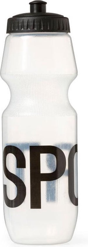 duif Menstruatie zeven Sport waterfles - Waterfles - 1 Liter - Transparant / Zwart - Sportfles - BPA  vrij - Drinkfles - Bidon - Red Hart | All You Need Is Low Prices