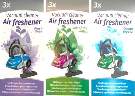 Stofzuiger Luchtverfrisser - Set van 3 - 9 Geurzakjes voor de stofzuiger Air Freshener - Scented bags Vacuum Cleaner Red Hart | All You Need Is Low Prices