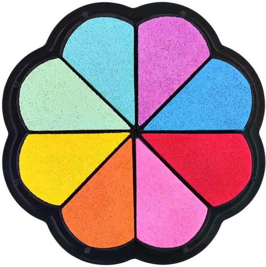 afstand bom Plasticiteit Inkpad - Rainbow inkpad - Regenboog - 8 kleuren - Stempelkussen - Rond -  Red Hart | All You Need Is Low Prices