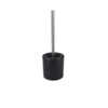 WC borstel ARJAN - Zwart - Keramiek / RVS - Rond - Ø 16 x h 40 cm - Toiletborstel 