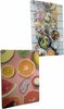 Placemats dubbelzijdig ' Fruit / Lunch ' opdruk - Set van 4 - Multicolor - 44 x 29 cm - Placemat - Eten - Kunstst