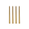 Dinerkaarsen - Goud - 25 cm - Set van 4 - Kaars - Kaarsen - Dinerkaars 