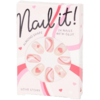 Nep Nagels Love story - Kunststof - Wit / Rood / Roze - 24 Nagels met Lijm - Almond Shape - Plak nagels - Kunstnagels