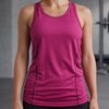 Fitness / Sport Singlet Dames SACHA - Mouwloos - Roze - Maat M