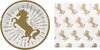 Unicorn Set - Servetten / Bordjes - Goud / Wit - Feest - Verjaardag