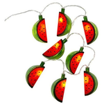 Watermeloen lichtsnoer - Groen / Rood - 235 cm - LED slinger
