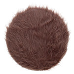 Bontkleedje TINE - imitatie bont - Bruin - Ø 35 cm
