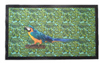 Deurmat met Papegaai & blad motief - Multicolor - 75 x 45 cm - Schoonloopmat