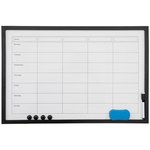 Memobord/Whiteboard MAREK - Weekplanner - Zwart - 60 x 40 cm