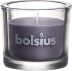 Bolsius Glas Chic kaars - Taupe - 80/92