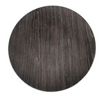 Decoratie bord met hout motief GERRIT - Donkerbruin / Zwart - Kunststof - Ø 32.5 cm Decoratie bord met hout motief GERRIT - Donkerbruin / Zwart - Kunststof - Ø 32.5 cm