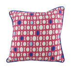 Dutch Decor sierkussenhoes JEANNE - Fuchsia / Blauw - 45 x 45 cm - Polyester - Vierkant