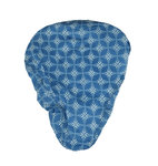 Zadelhoesje met relief - Blauw - Kunststof