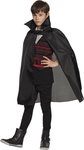 Halloween Cape Dracula Nightfall - Zwart - Polyester - 75 cm