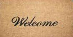 Deurmat met tekst BRADLEY - 'Welcome' - Kokosmat - 40 x 60 cm-1
