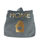 Fluwelen Deurstopper HOME - Grijs