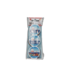 Kerst Washitape Sneeuwpop - Multicolor - Kunststof Ø 4 cm - Set van 3