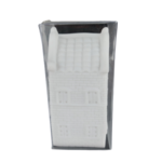 Kersthuisje Led - Wit - Kunststof - 5.5 x 5.5 x 13 cm