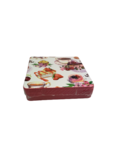 Onderzetter met cake motief DENISE - Multicolor - Kurk / Hout - 9.5 x 9.5 cm