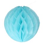 Honeycomb Pompom Rond - Blauw - Papier - 30 cm