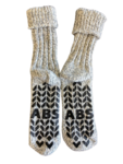Anti Slip Huissokken - Grijs / Zwart - Katoen / Wol / Polyamide - 43-46