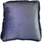 Sierkussen / Kussenhoes NADINE - Fluweel - Blauw - Polyester - 45 x 45 cm