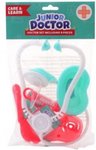 Dokter speelset Junior doctor - Groen met Rood - Plastic - 9 stuks - vanaf 3 jaar