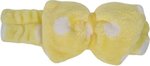 Make Up Hoofdband - Haarband - Geel - Stippen patroon - Elastiek