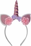 Unicorn Diadeem - Zilver - Bloemen - Haar Accesoire