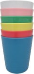 Kinderbekers BOBBY - Kampeer bekers - Campingbekers - Picknicken - Multicolor - Kunststof - 6 stuks