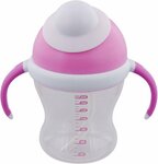 Baby drinkbeker / limonadebeker - Roze / Transparant - Kunststof - 200 ml Baby drinkbeker / limonadebeker - Roze / Transparant - Kunststof - 200 ml