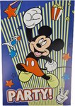 Mickey Mouse uitnodiging kaarten jongens - Blauw / Multicolor - Karton / Papier - 10 x 15 cm - Set van 5