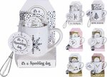 Drinkbeker geschenkset aardewerk - Wit Drinkbeker geschenkset aardewerk - Wit