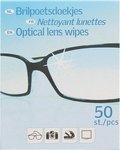 Brillendoekjes 50 pcs - Wit - Set van 2