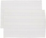 Placemats met ingewoven glitter motief ARYAN - Wit - Katoen / Polyester - 30 x 45 cm - Set van 2 - Servies - Keuken - Tafelen -