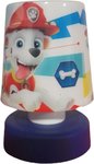 Nachtlampje druklamp Paw Patrol Jongens - Blauw / Multicolor - Kunststof - 8 x 8 x 12 cm - Lampje - Nachtlampje - Lamp - Licht