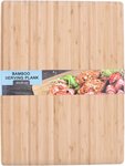 Bamboe serveerplank XXL - Lichtbruin - Bamboe - 40 x 30 cm - Borrelplank - Hapjesplan- Amuseplank - Serveerplank
