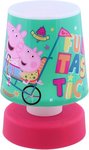 Nachtlampje druklamp Peppa Pig Gras - Roze / Multicolor - Kunststof - 8 x 8 x 12 cm - Lampje - Nachtlampje - Lamp - Licht