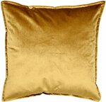 Velvet fluweel sierkussenhoes YAQUB - Oker Geel - Polyester - 45 x 45 cm - Kussenhoes - Hoes - Kussen - Interieur - Wonen - Thu